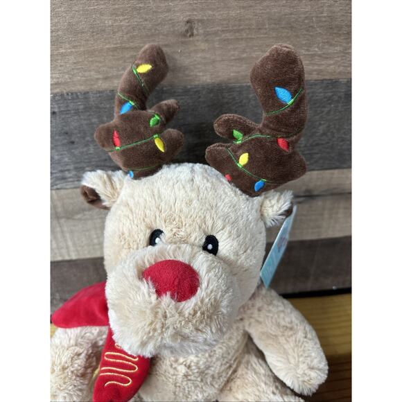 Hug Me Animated Reindeer Christmas Holiday Plush Sings Jingle Bell Rock 15” Tall - Picture 2 of 7